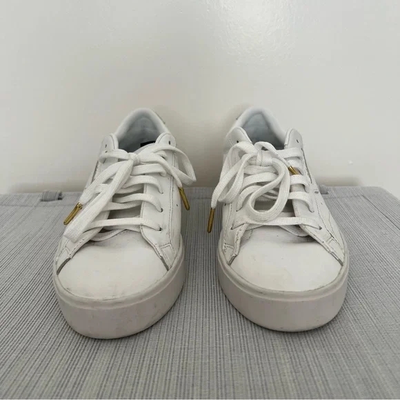 Adidas Women's Sleek Low Top Leather Sneakers - Picture 11 of 11
